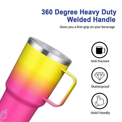 1.2 Litres Rainbow Gradient Stanley Cup for Outdoor