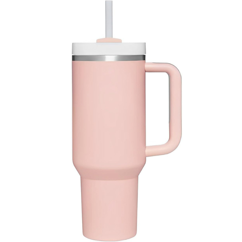 1.2 Litres Rose-Quartz Coloured Stanley Cup for Outdoor