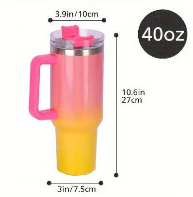 1.2 Litres Rainbow Gradient Stanley Cup for Outdoor