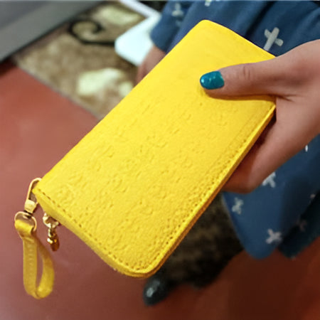 Yellow Designer Travel Wallet